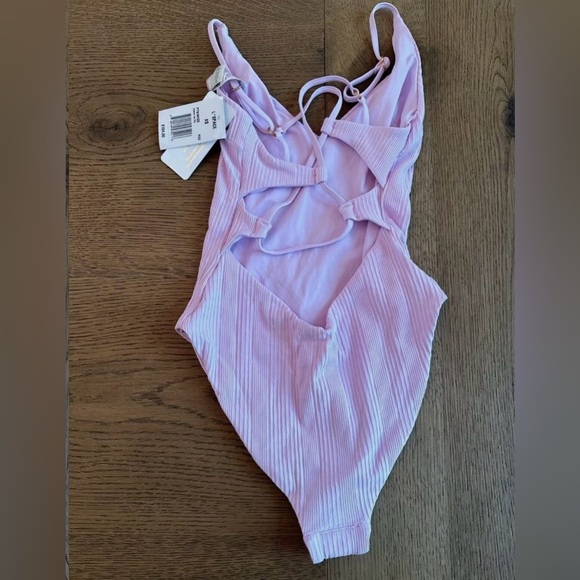 NWT Women's XS L Space Gianna One-Piece Classic adjustable Swimsuit lilac - Picture 4 of 7